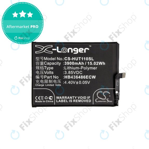 Baterie pro Huawei Mate 10 Lite, Honor View 20, 3900mAh, Li-Pol, 3.85 V, HB436486ECW, HQ