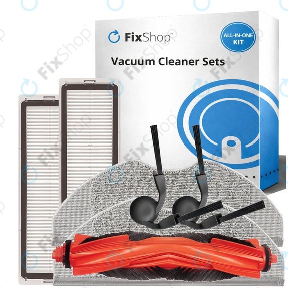 Sada náhradních dílů pro Xiaomi Robot Vacuum S40 (1x Hlavní kartáč, 2x Filtr, 2x Boční kartáč, 2x Mopovací útěrka)