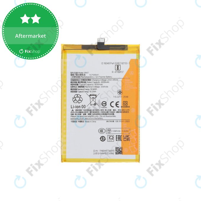 Xiaomi Redmi 13 24049RN28L, 13 5G, Poco M6 4G - Baterie BN5T 5030mAh