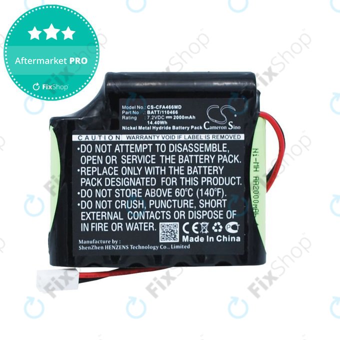 Baterie pro Cefarm Rehab 4, Stimulator Globus Mystim, 2000mAh, Ni-MH, 7.2V, BATT/110466, HQ