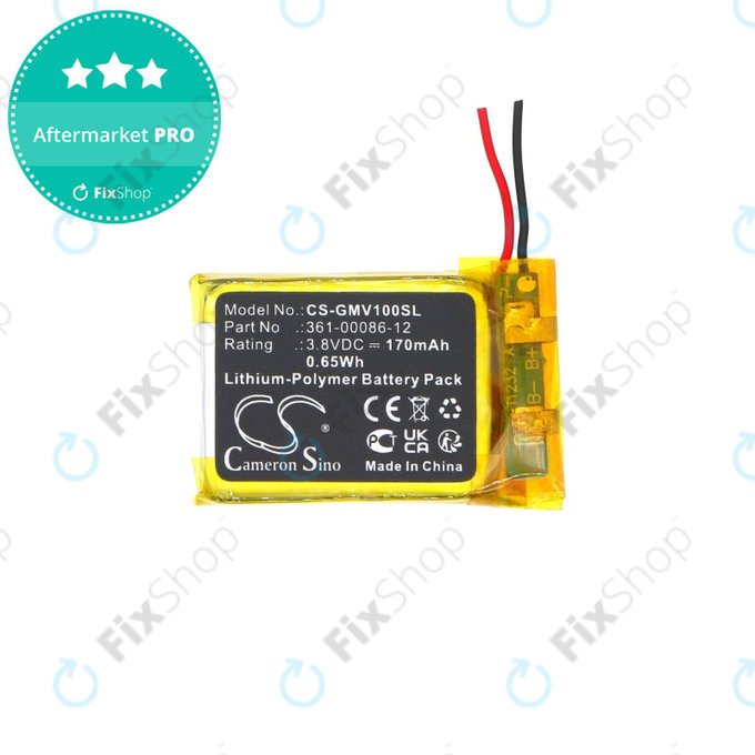 Baterie pro Garmin Femix 6s Pro, Venu, 170mAh, Li-Pol, 3.8V, 361-00086-12, HQ