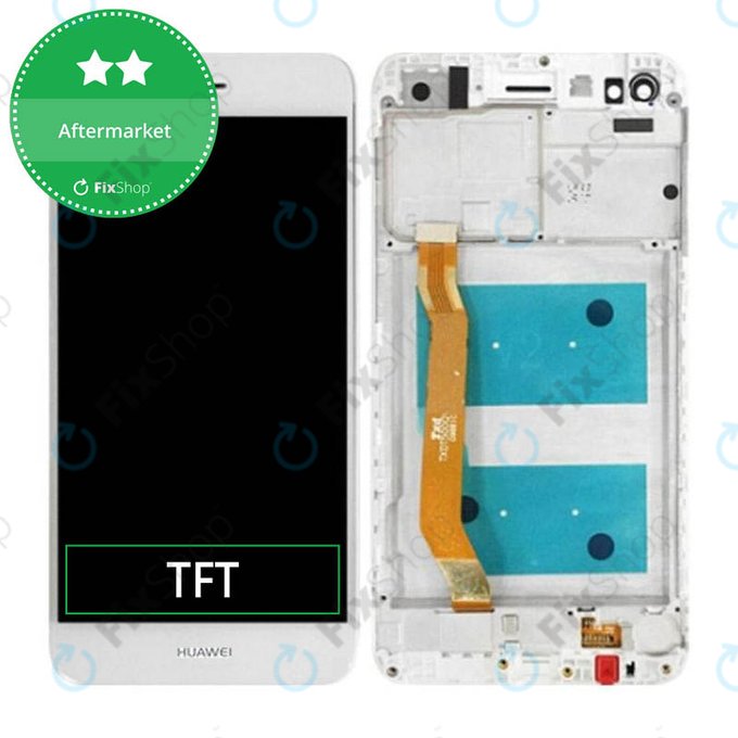 Huawei P9 lite mini, Y6 Pro (2017) - LCD Displej + Dotykové Sklo + Rám (White) TFT