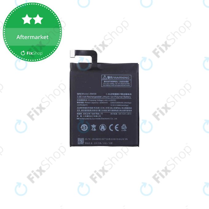 Xiaomi Mi6 - Baterie BM39 3350mAh