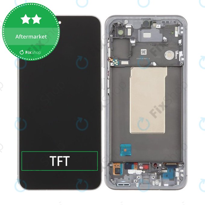 Samsung Galaxy A56 A566E - LCD Displej + Dotykové Sklo + Rám (Awesome Lightgray) TFT
