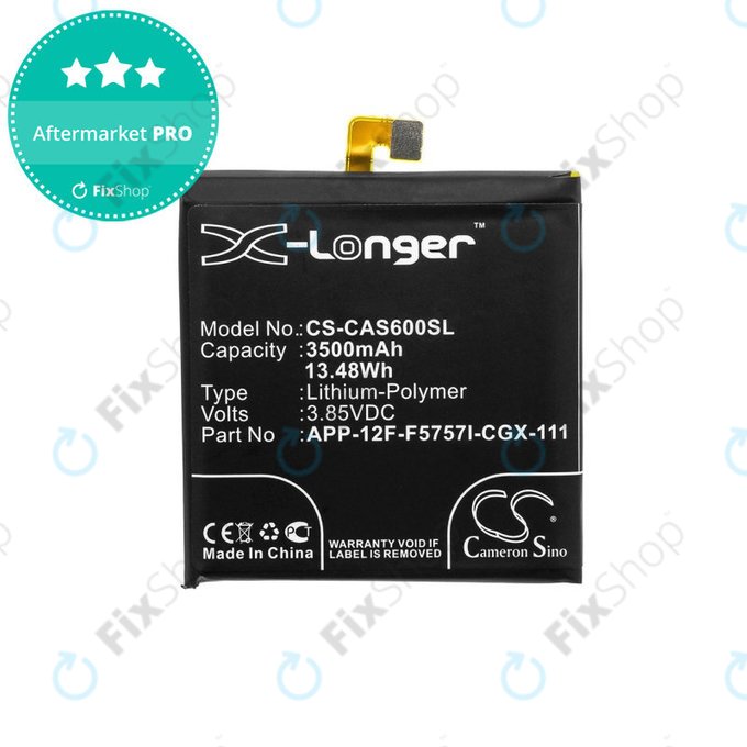 Baterie pro Caterpillar CAT S60, 3500mAh, Li-Pol, 3.85 V, APP-12F-F5757I-CGX-111, HQ