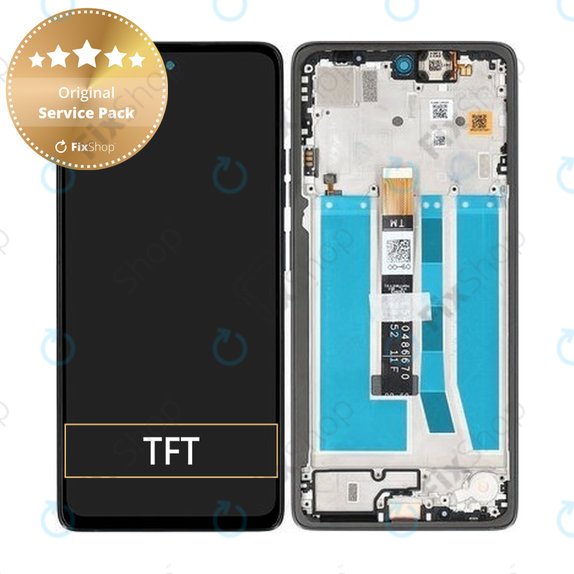 Motorola Moto G75 5G - LCD Displej + Dotykové Sklo + Rám (Charcoal Grey) - 5D68C29066 Genuine Service Pack