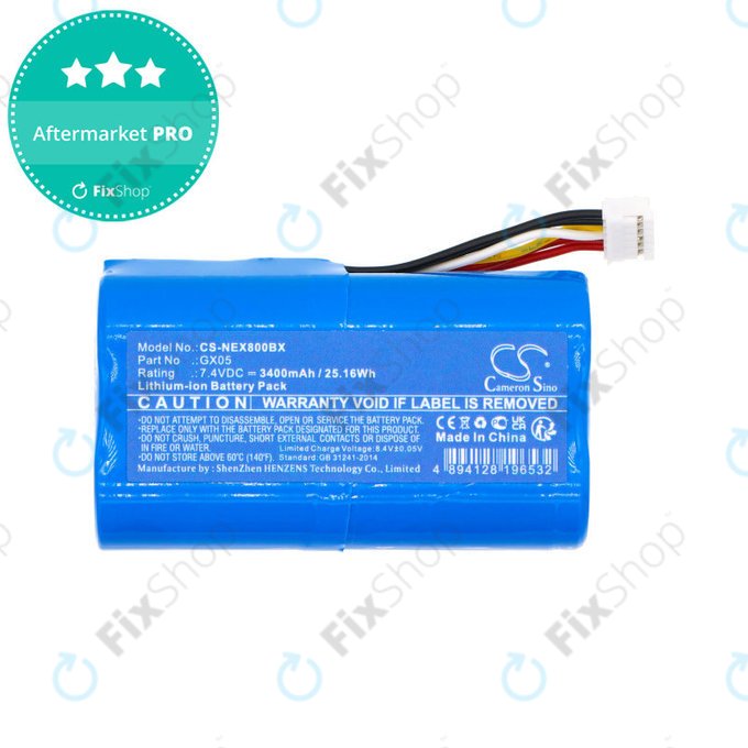 Baterie pro NEXGO N86, 3400mAh, Li-Ion, 7.4V, GX05, HQ