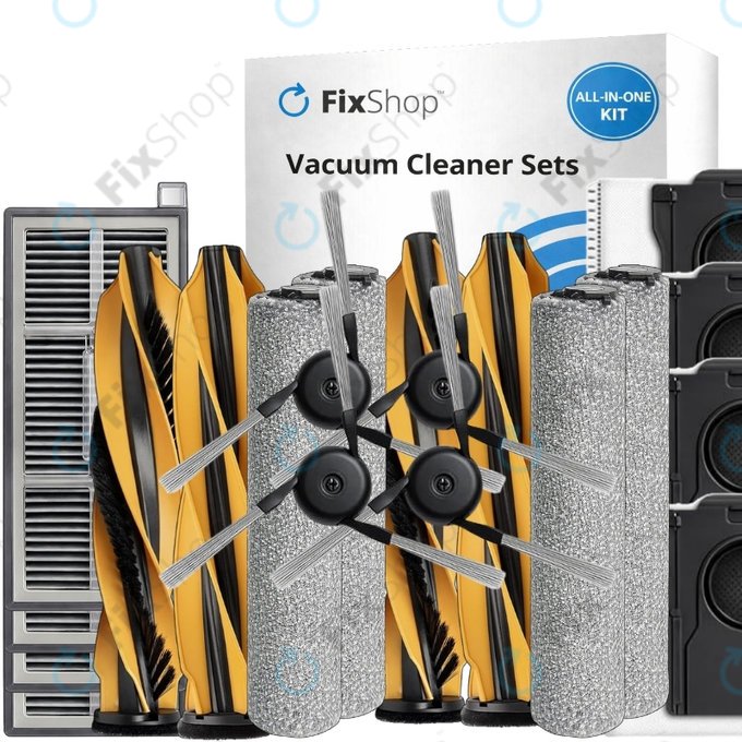 Sada náhradních dílů pro Mova Z60 Ultra Roller (2 páry hlavních kartáčů, 4x Filtr, 4x Boční kartáč, 4x Mopovací útěrka, 4x Sáček na prach)
