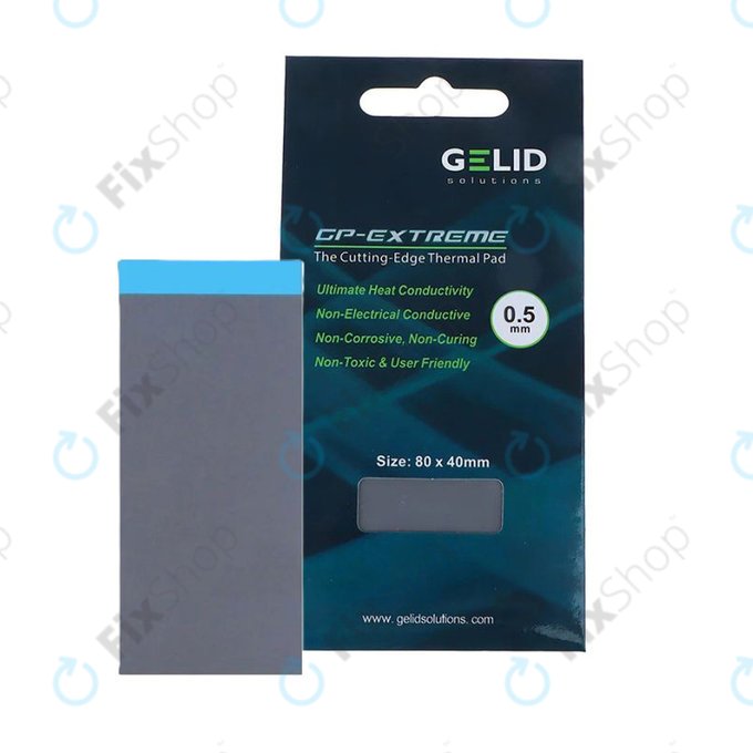 Teplovodivá podložka GELID GP-Extreme, 12 W/mK, 80 × 40 × 0.5mm