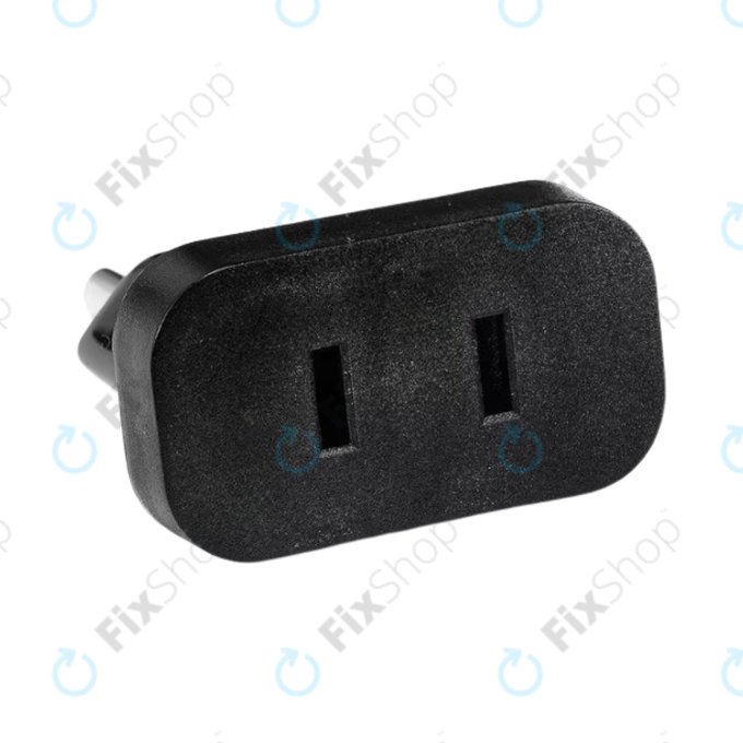 220V Napájecí adaptér z US do EU (Černý)