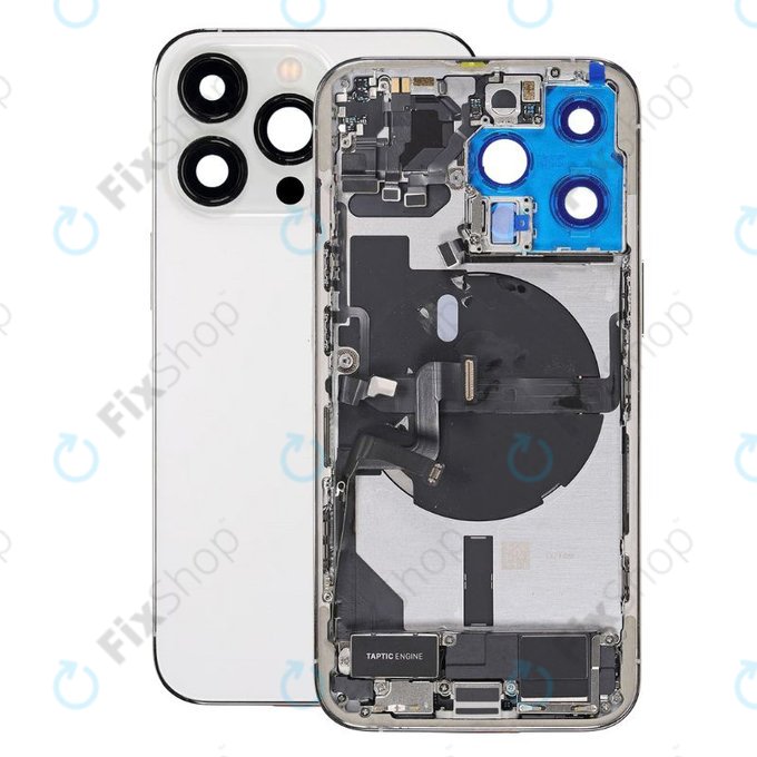 Apple iPhone 13 Pro - Zadní Housing s Malými Díly (Silver)