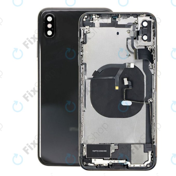 Apple iPhone XS Max - Zadní Housing s Malými Díly (Space Gray)