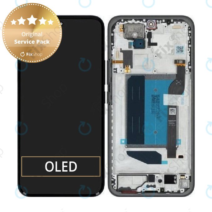 Displej pro Xiaomi Redmi Note 15 Pro+ 5G, Midnight Black, Dotykové sklo s rámem, 5600260P16U00, Genuine Service Pack