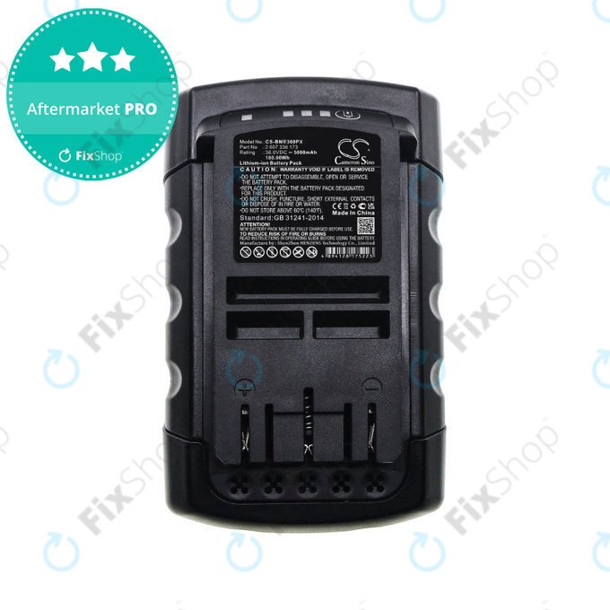 Baterie pro Bosch Rotak 32li, 37li, 43li, Easyrotak 36-550, 5000mAh, Li-Ion, 36V, 2 607 336 173, HQ