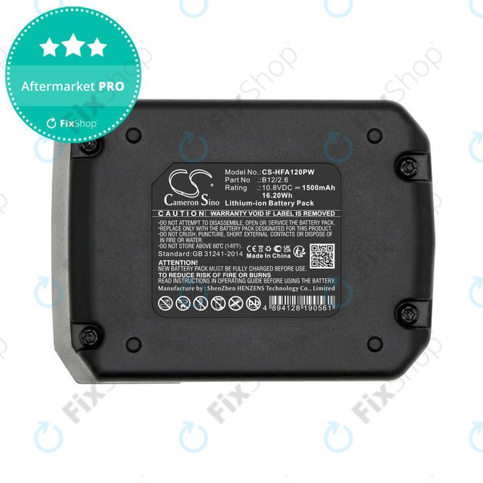 Baterie pro Hilti PR 2-HS A12, 1500mAh, Li-Ion, 10.8V, B12/2.6, B12/4.0, 2077977, HQ