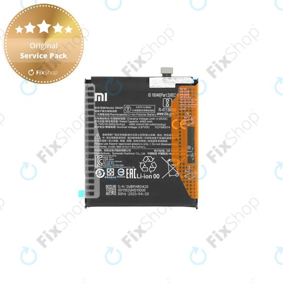 Xiaomi Mi 10 Lite M2002J9G - Baterie BM4R 4160mAh - 460200001C5Z Genuine Service Pack