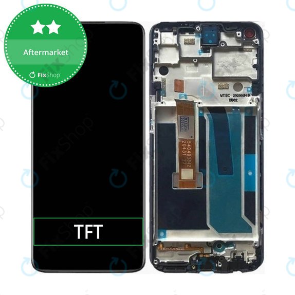 OnePlus Nord N10 5G - LCD Displej + Dotykové Sklo + Rám (Midnight Ice) TFT