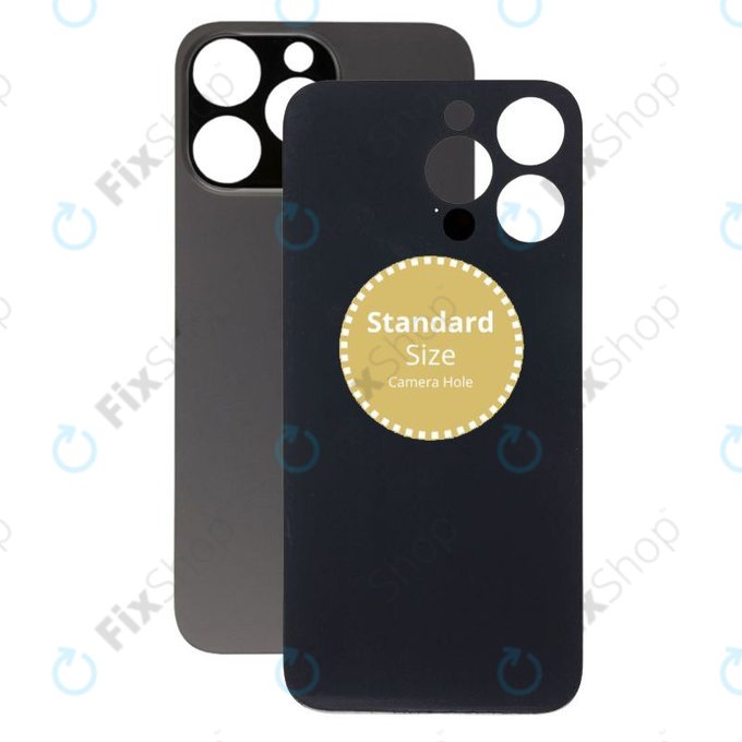 Apple iPhone 14 Pro Max - Sklo Zadního Housingu (Space Black)