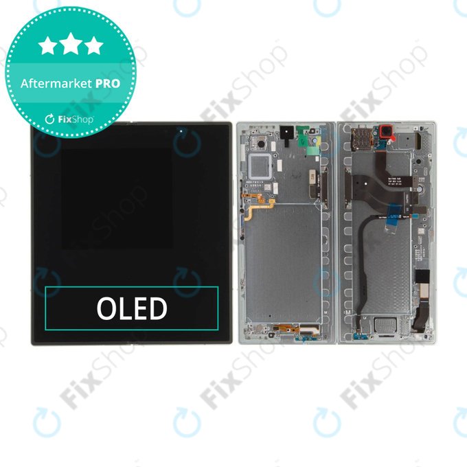 Samsung Galaxy Z Fold 7 F966B - LCD Displej + Dotykové Sklo + Rám (Mint) OLED
