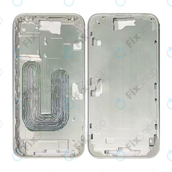 Apple iPhone 16 - Střední rám + Tlačítka zapínání + Hlasitosti (White)