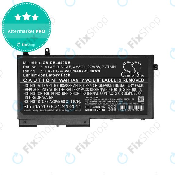 Baterie pro Dell Latitude 5400, Inspiron 7591 2-in-1, 3500mAh, Li-Ion, 11.4V, XV8CJ, HQ