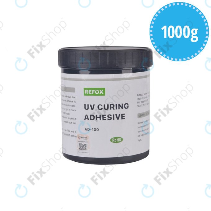 Refox AD-100 - UV Vytvrzovací Voděodolné Lepidlo (1kg)