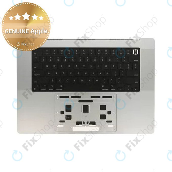 Horní rám klávesnice pro MacBook Pro 16" A2780 (2023), s klávesnicí US a baterií, Silver, 661-32190, Genuine Apple