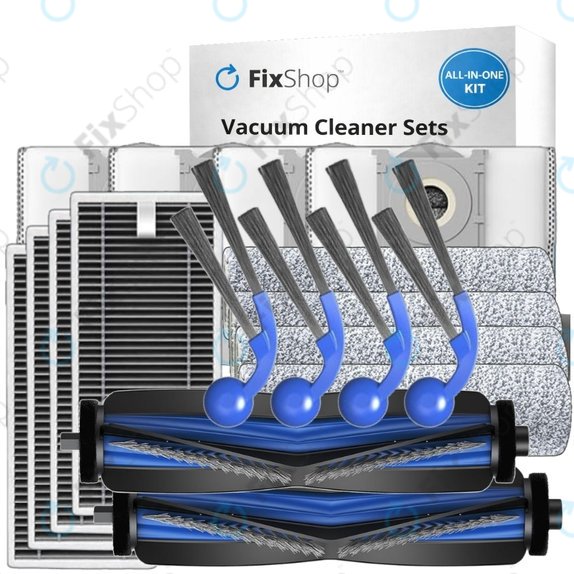 Sada náhradních dílů pro Ecovacs T80 Omni, T80 (2x Hlavní kartáč, 4x Filtr, 4x Boční kartáč, 4x Mopovací útěrka, 4x Sáček na prach)