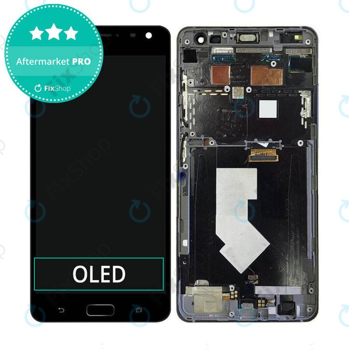 Asus Zenfone AR ZS571KL - LCD Displej + Dotykové Sklo + Rám (Black) OLED