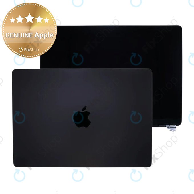 LCD displej pro MacBook Pro 14", A3112, A3185 (2024), s předním sklem a krytem, Space Black, 661-41794, Genuine Apple