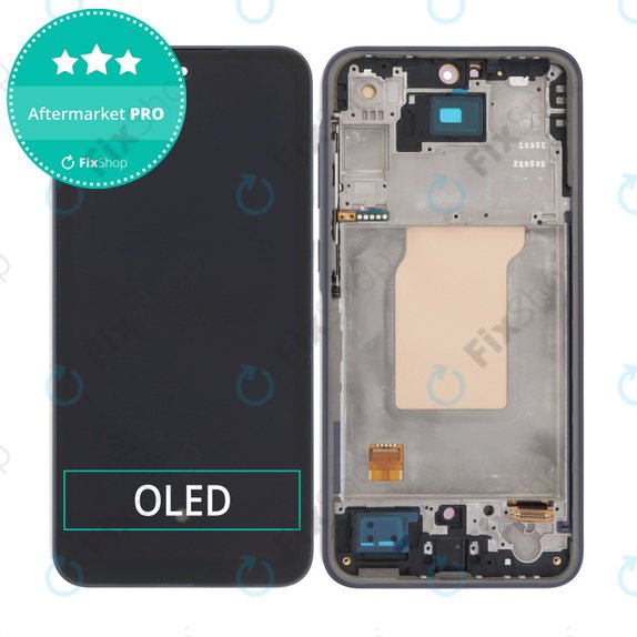 Samsung Galaxy A35 A356B - LCD Displej + Dotykové Sklo + Rám (Awesome Iceblue) OLED