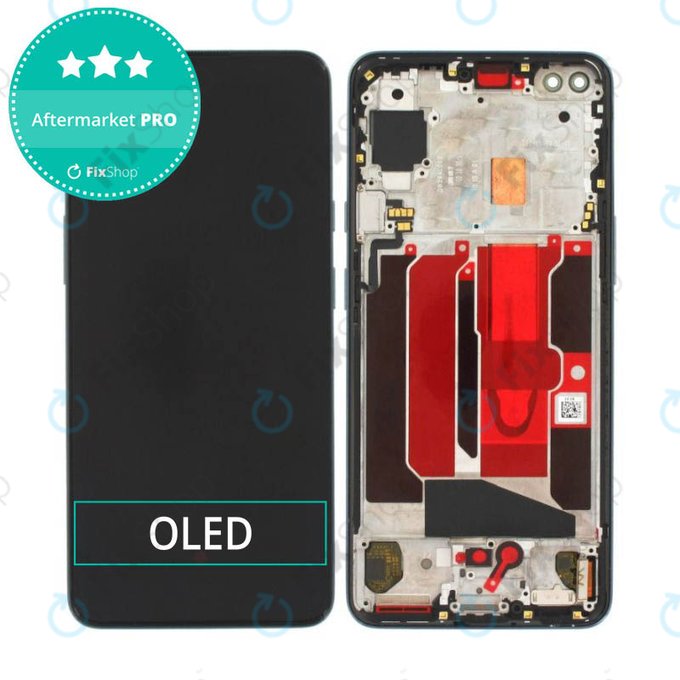 OnePlus Nord - LCD Displej + Dotykové Sklo + Rám (Gray Onyx) OLED