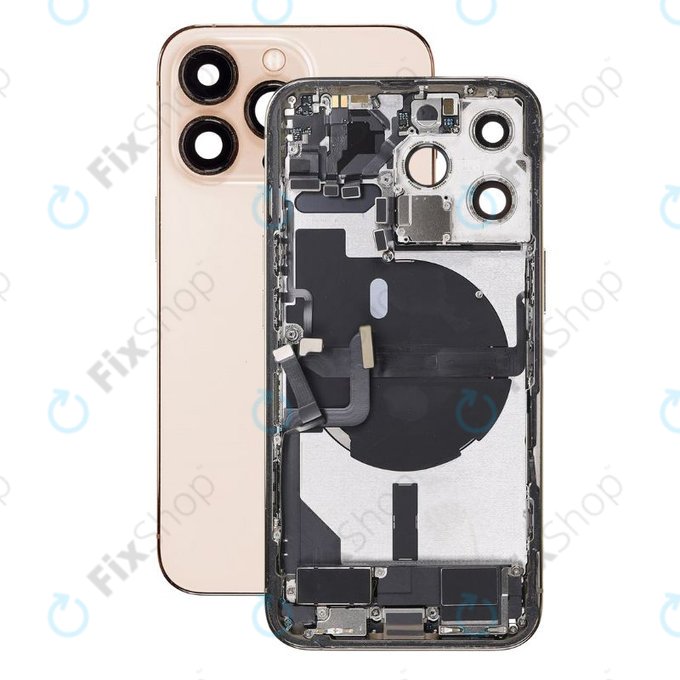 Apple iPhone 13 Pro - Zadní Housing s Malými Díly (Gold)