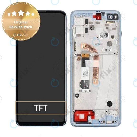 Motorola Moto G100 XT2125 - LCD Displej + Dotykové Sklo + Rám (Iridescent Sky) - 5D68C18073 Genuine Service Pack