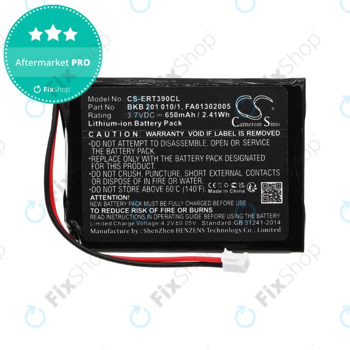 Baterie pro Ascom, Avaya, Ericsson, Telstra, 650mAh, Li-Ion, 3.7V, FA01302005, HQ