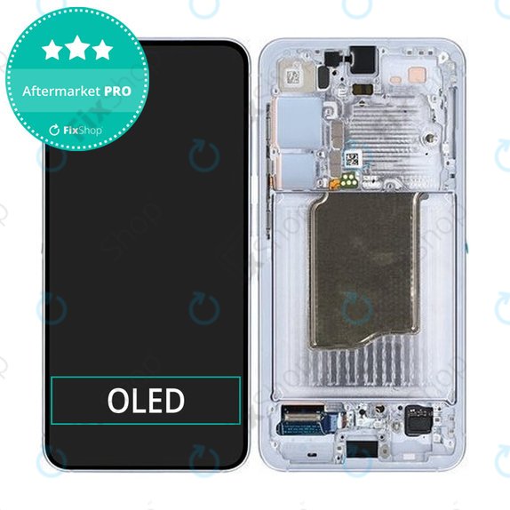 Samsung Galaxy S25 - LCD Displej + Dotykové Sklo + Rám (Icyblue) OLED
