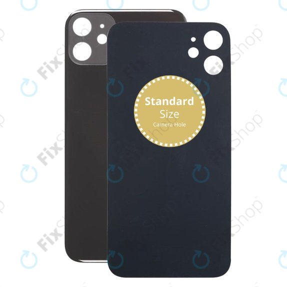 Apple iPhone 11 - Sklo Zadního Housingu (Black)