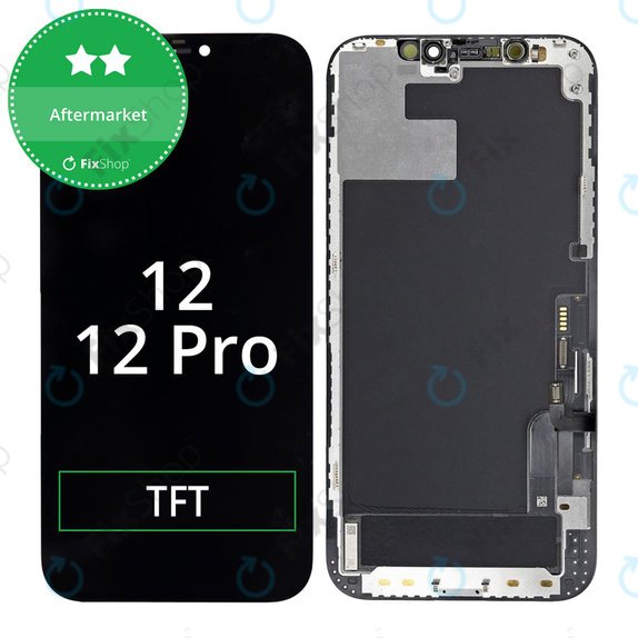 Displej In-Cell HD+ pro iPhone 12, 12 Pro, Dotykové sklo s rámem