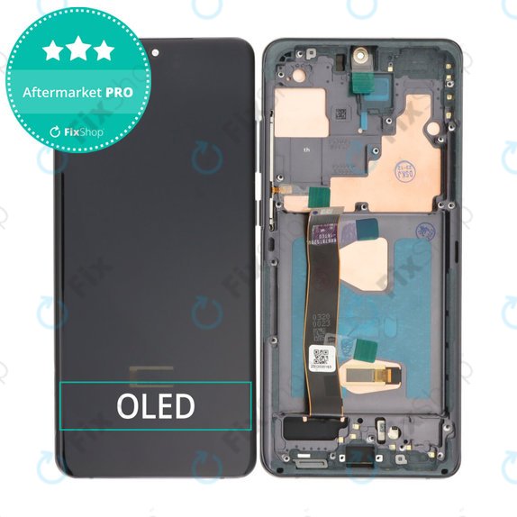 Samsung Galaxy S20 Ultra G988F - LCD Displej + Dotykové Sklo + Rám (Cosmic Black) OLED