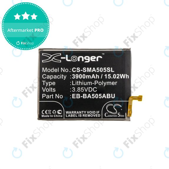 Baterie pro Samsung A20 A205F, 3900mAh, Li-Pol, 3.85 V, EB-BA505ABN, HQ