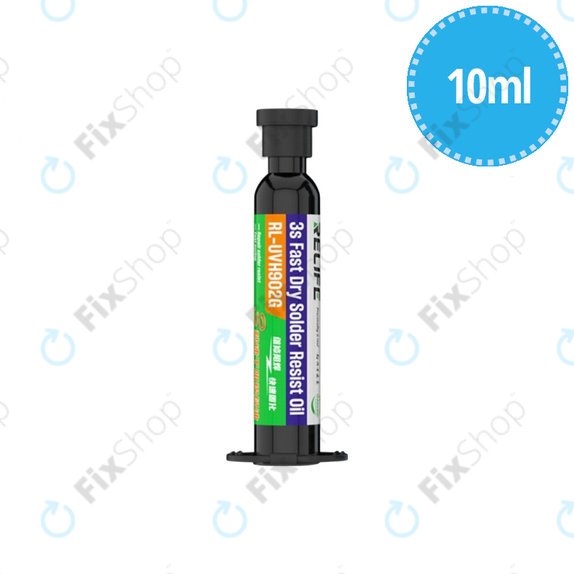Relife RL-UVH902G - UV Vytvrditelná Pájecí Maska - 10ml (Černá)