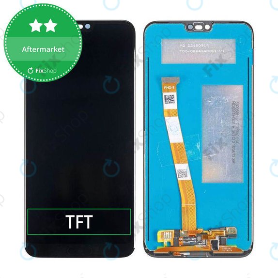Huawei Honor 10 - LCD Displej + Dotykové Sklo + Senzor Otisku Prstu (Black) TFT