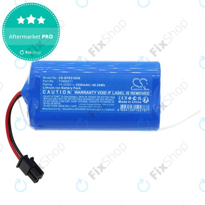Baterie pro Eufy RoboVac L30 Hybrid+, Concept VR2110, 3350mAh, Li-Ion, 14.4V, T2996011, HQ