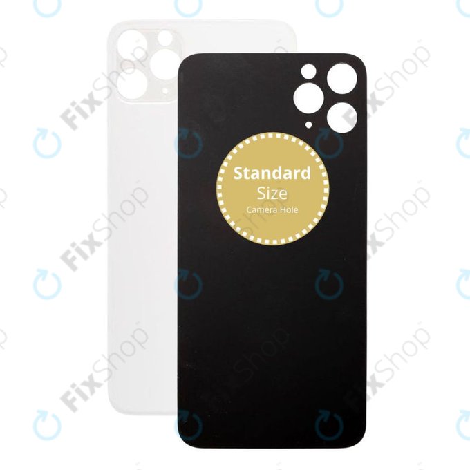 Apple iPhone 11 Pro - Sklo Zadního Housingu (Silver)