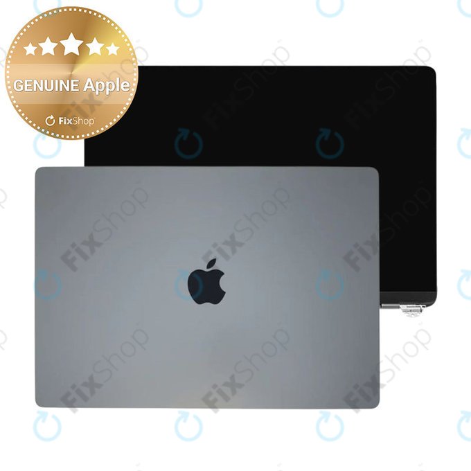LCD displej pro MacBook Air 13", A3113 (2024), s předním sklem a krytem, Space Gray, 661-40278, Genuine Apple