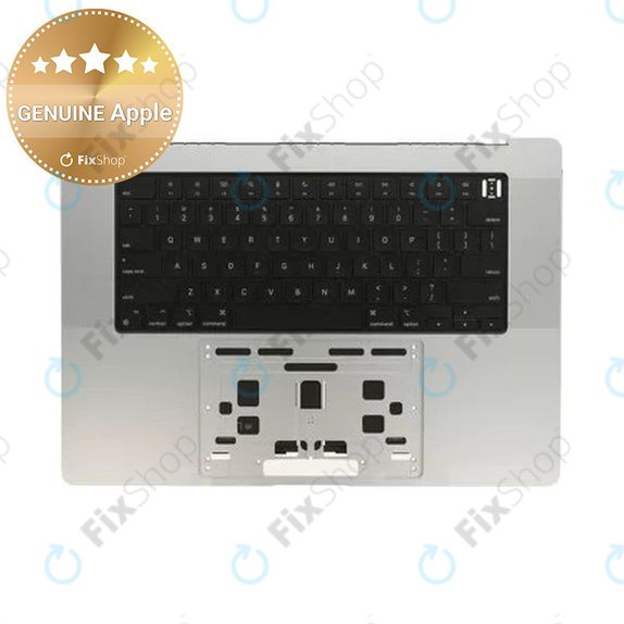 Horní rám klávesnice pro MacBook Pro 16" A2780 (2023), s klávesnicí US a baterií, Silver, 661-32190, Genuine Apple