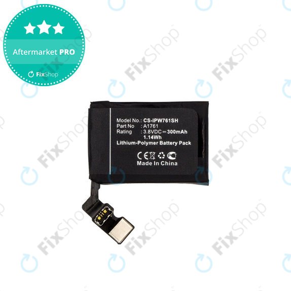 Baterie pro Apple Watch 2 42 mm, 300mAh, Li-Pol, 3.8 V, A1761, HQ