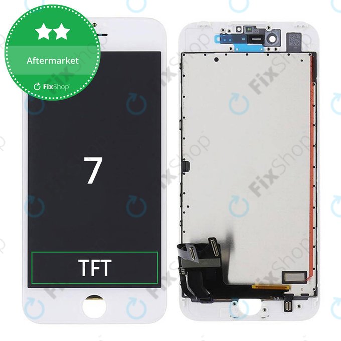 Displej pro iPhone 7, White, Dotykové sklo s rámem