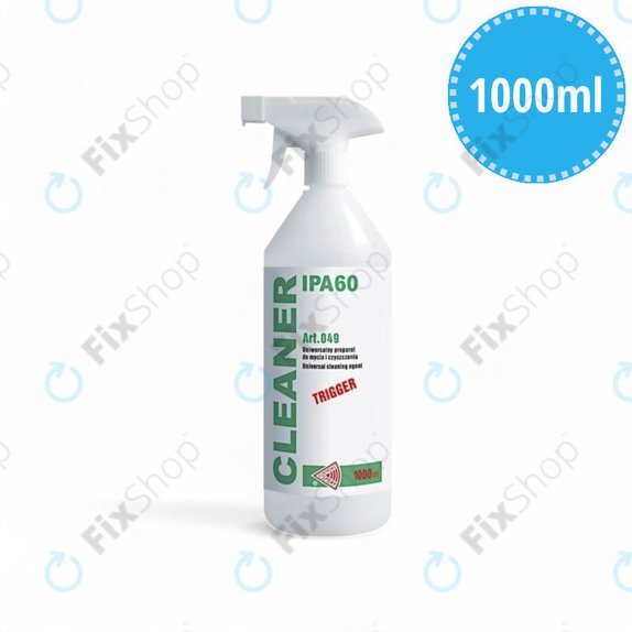 Isopropanol 60% s rozprašovačem, 1000 ml, Cleanser IPA