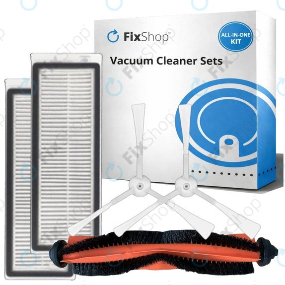 Sada náhradních dílů pro Xiaomi Mi Robot Vacuum Mop Essential (Mijia G1) (1x Hlavní kartáč, 2x Filtr, 2x Boční kartáč)